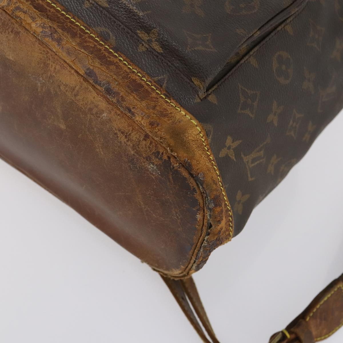LOUIS VUITTON Monogram Montsouris GM Backpack M51135 LV Auth bs30142