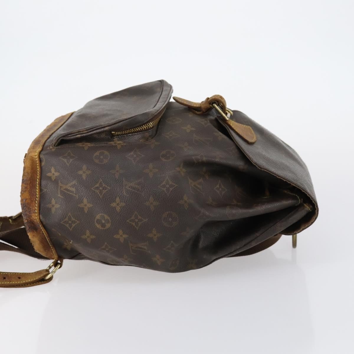 LOUIS VUITTON Monogram Montsouris GM Backpack M51135 LV Auth bs30142