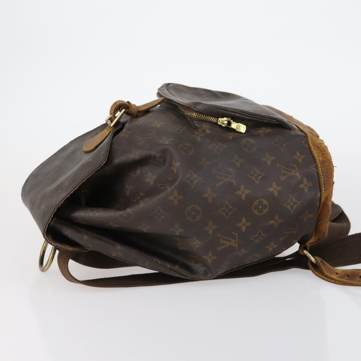 LOUIS VUITTON Monogram Montsouris GM Backpack M51135 LV Auth bs30142