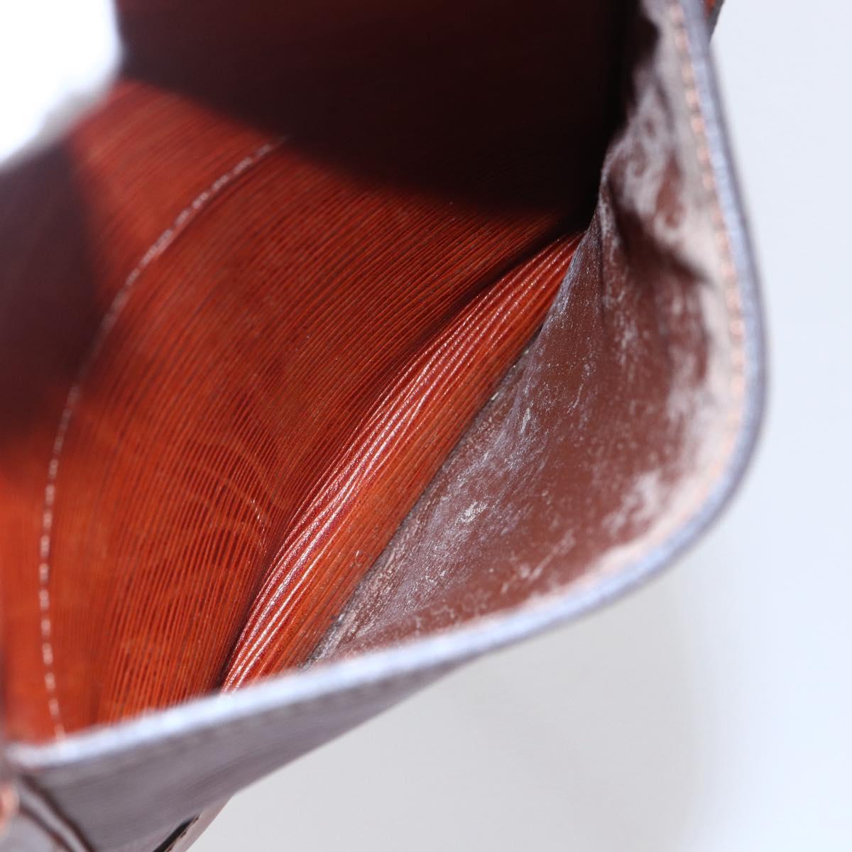 LOUIS VUITTON Epi Danube Shoulder Bag Brown M51694 LV Auth bs30146