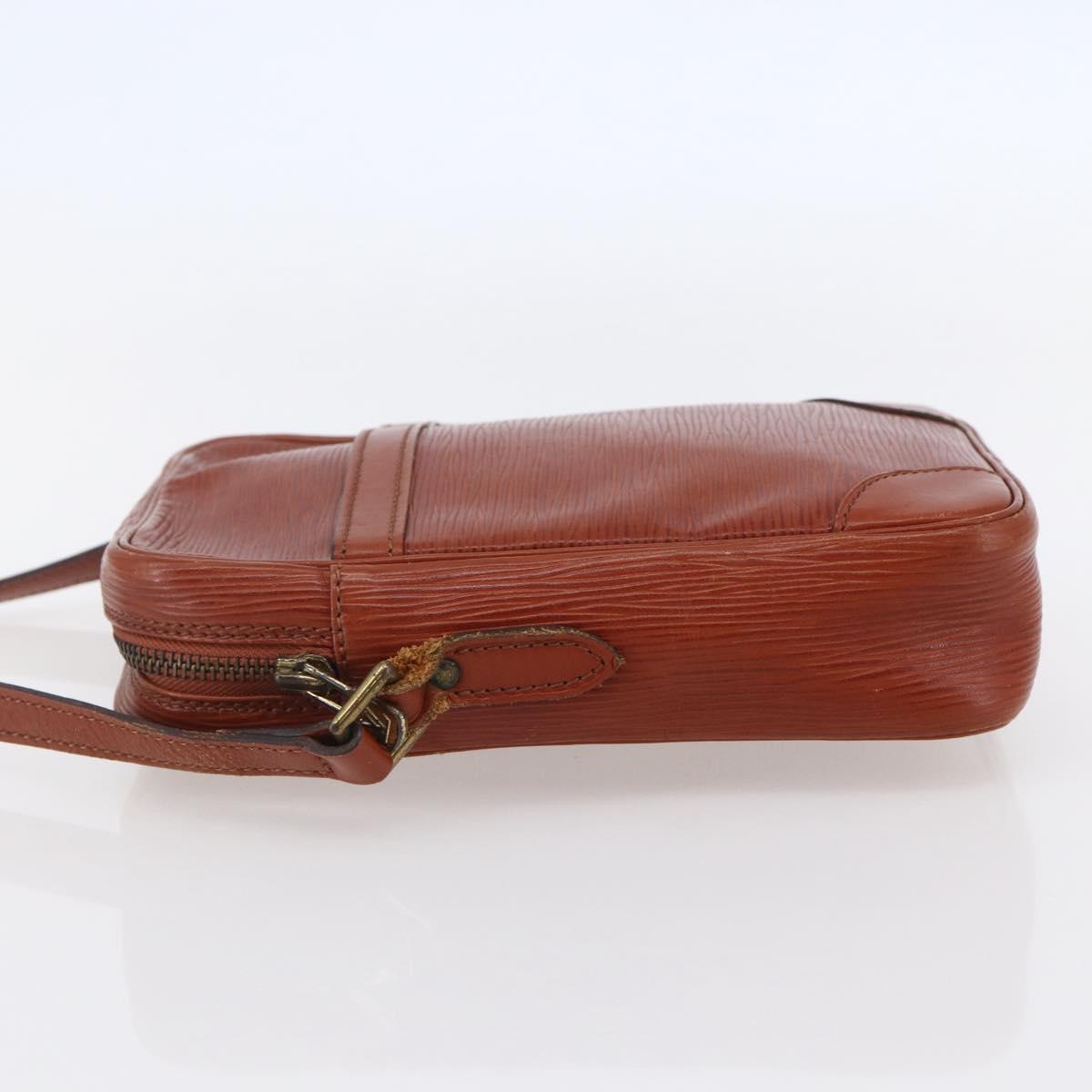 LOUIS VUITTON Epi Danube Shoulder Bag Brown M51694 LV Auth bs30146