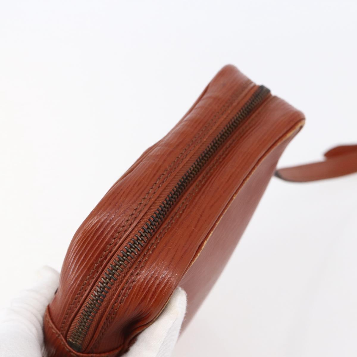 LOUIS VUITTON Epi Danube Shoulder Bag Brown M51694 LV Auth bs30146