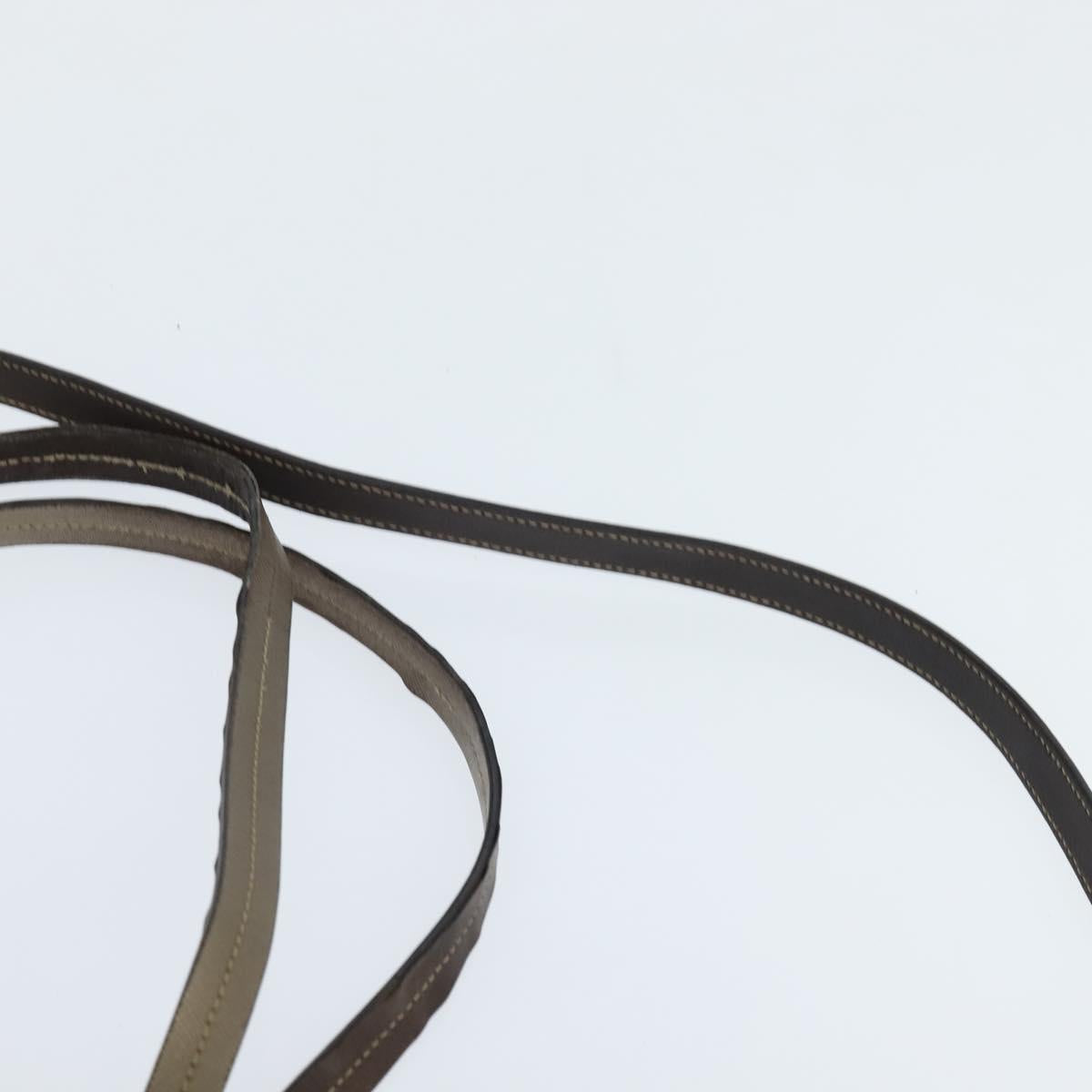 PRADA Tote Bag Nylon Khaki Gold Auth bs30152