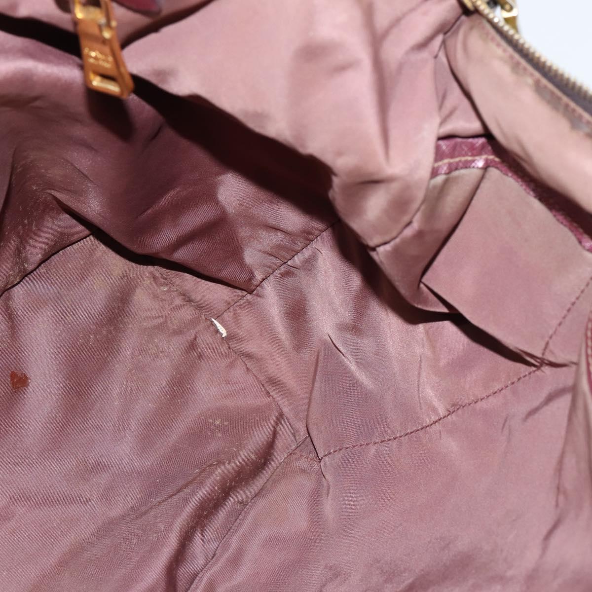 PRADA Tote Bag Nylon Khaki Gold Auth bs30152