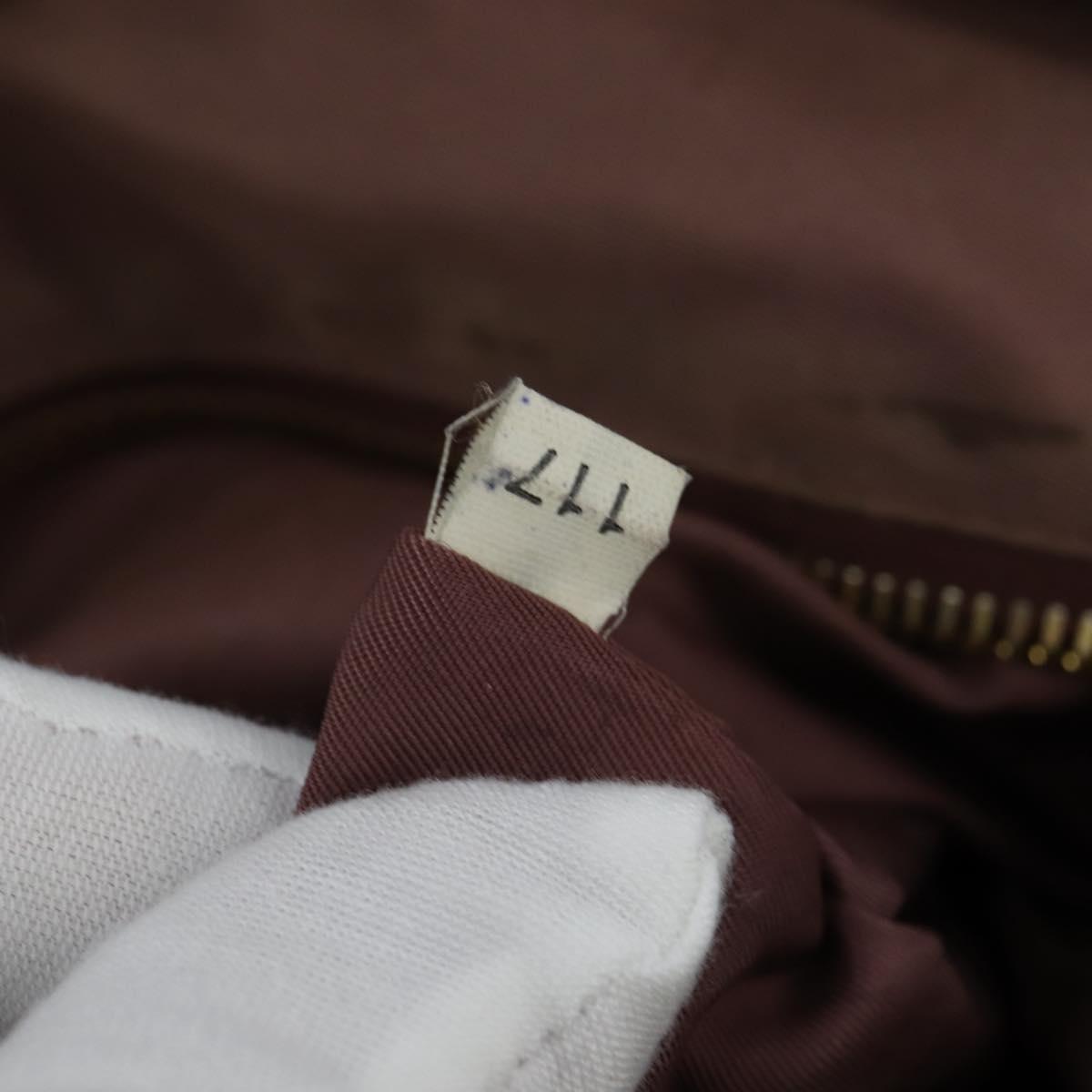 PRADA Tote Bag Nylon Khaki Gold Auth bs30152