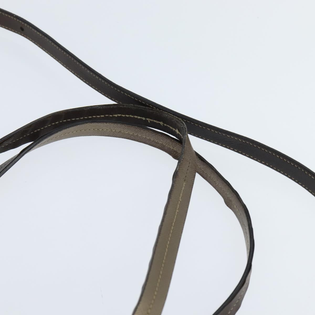 PRADA Tote Bag Nylon Khaki Gold Auth bs30152