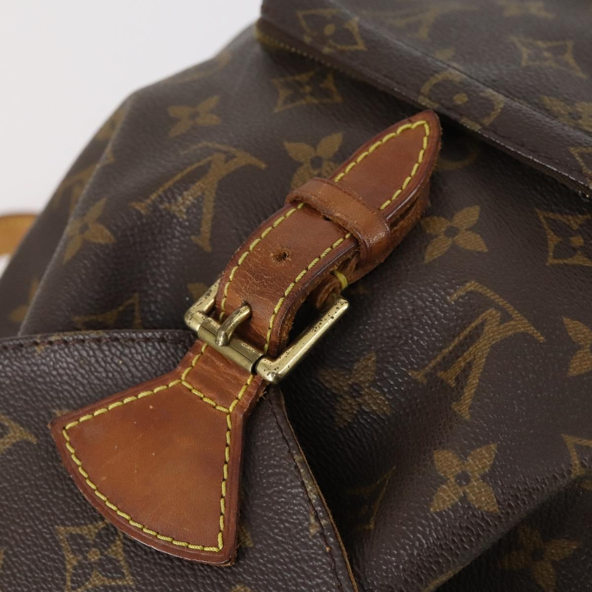 LOUIS VUITTON Monogram Montsouris MM Backpack M51136 LV Auth bs30167