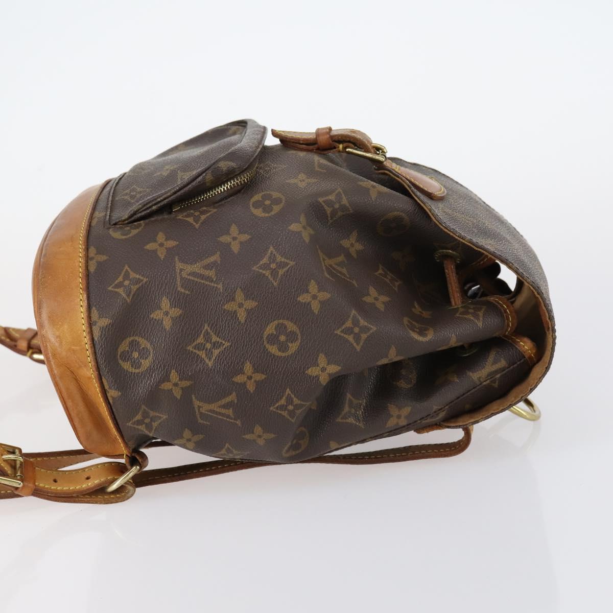 LOUIS VUITTON Monogram Montsouris MM Backpack M51136 LV Auth bs30167