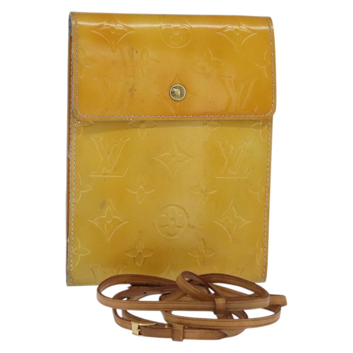 LOUIS VUITTON Monogram Vernis Kenmare Shoulder Bag Gris M91060 LV Auth bs30168