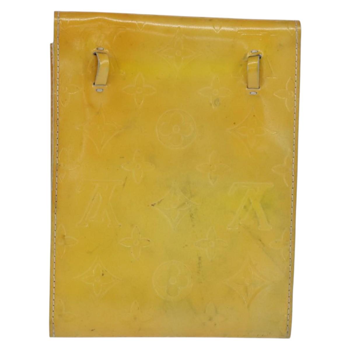 LOUIS VUITTON Monogram Vernis Kenmare Shoulder Bag Gris M91060 LV Auth bs30168