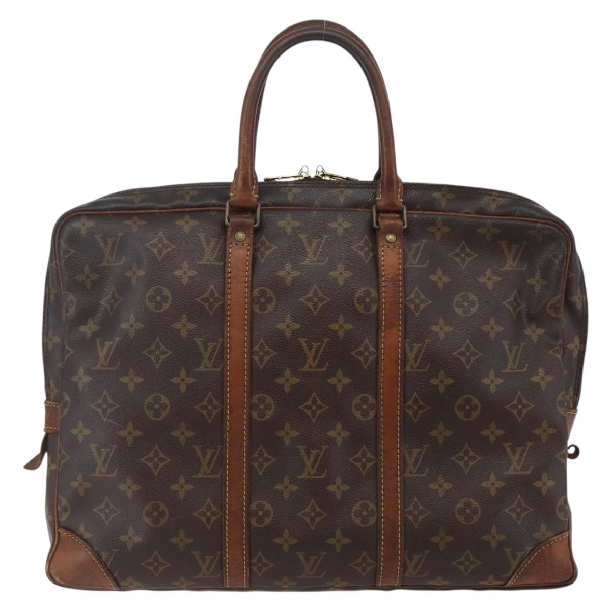 LOUIS VUITTON Monogram Porte Documents Voyage Business Bag M52005 Auth bs30172