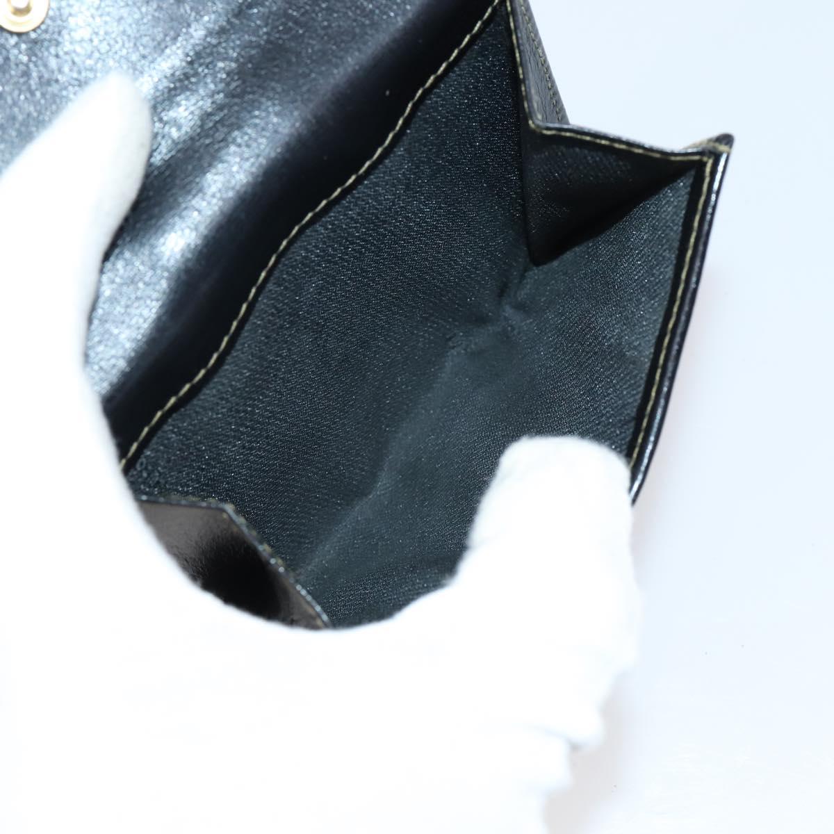 FENDI Zucca Canvas Wallet Leather 7Set Black Brown Auth bs30186