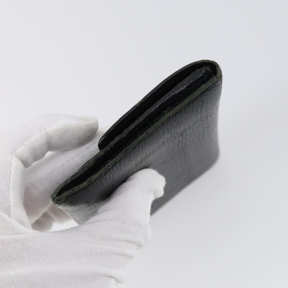 CHANEL Wallet Leather 3Set Black CC Auth bs30194