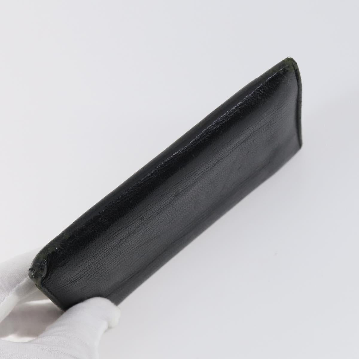 CHANEL Wallet Leather 3Set Black CC Auth bs30194