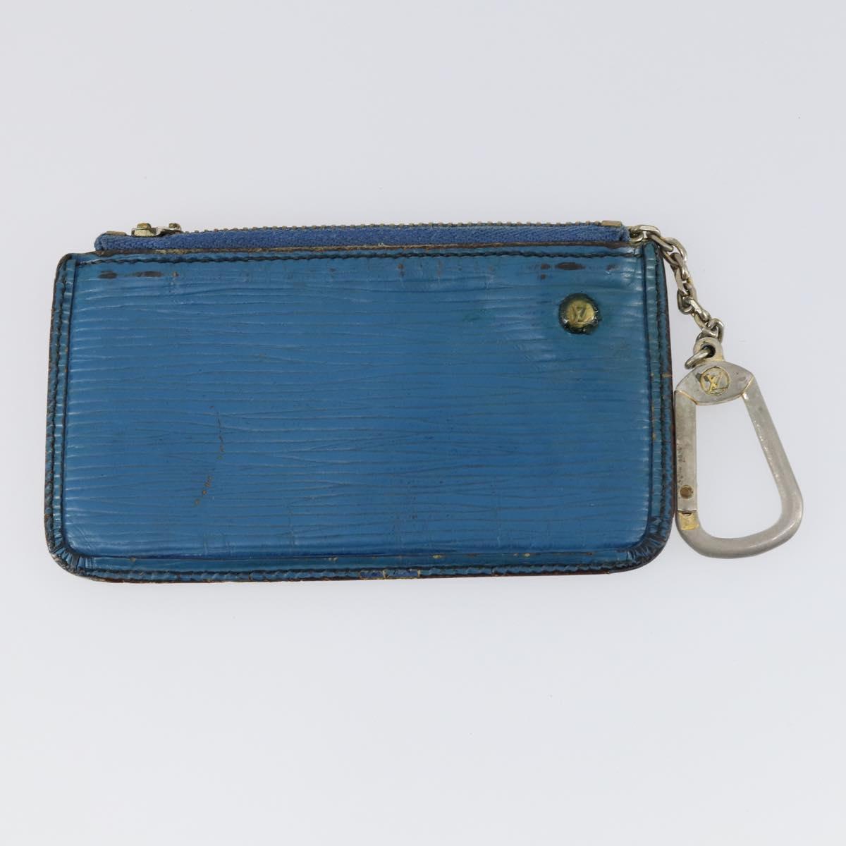 LOUIS VUITTON Monogram Epi Coin Purse 3 Set Blue Black LV Auth bs30196