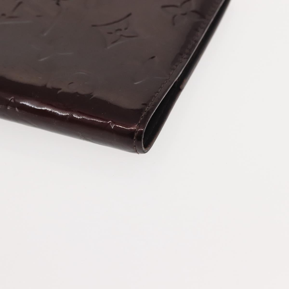 LOUIS VUITTON Monogram Vernis Mat Agenda PM Day Planner Cover 2Set Auth bs30197