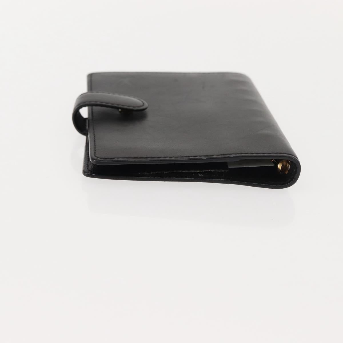 LOUIS VUITTON Monogram Vernis Mat Agenda PM Day Planner Cover 2Set Auth bs30197