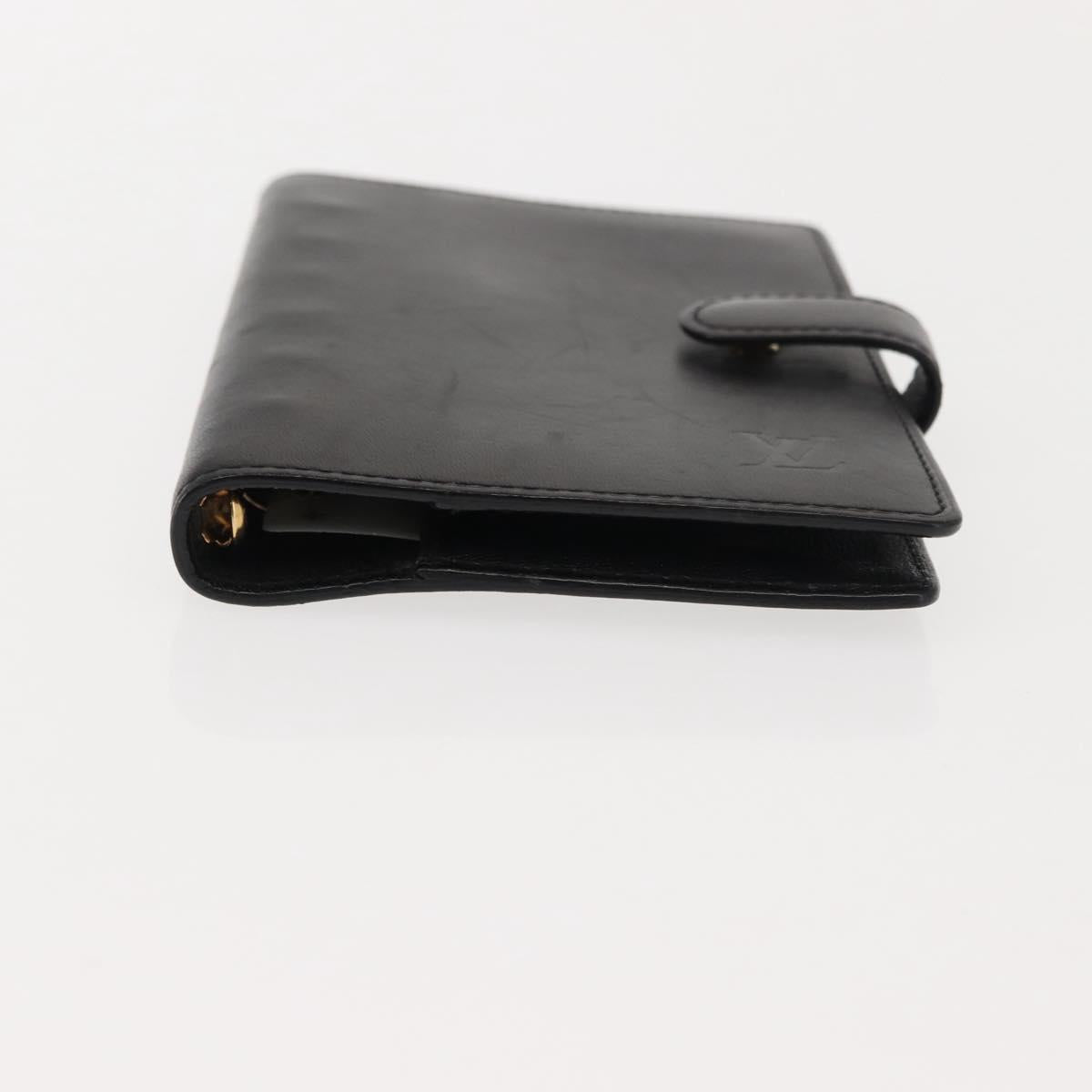 LOUIS VUITTON Monogram Vernis Mat Agenda PM Day Planner Cover 2Set Auth bs30197