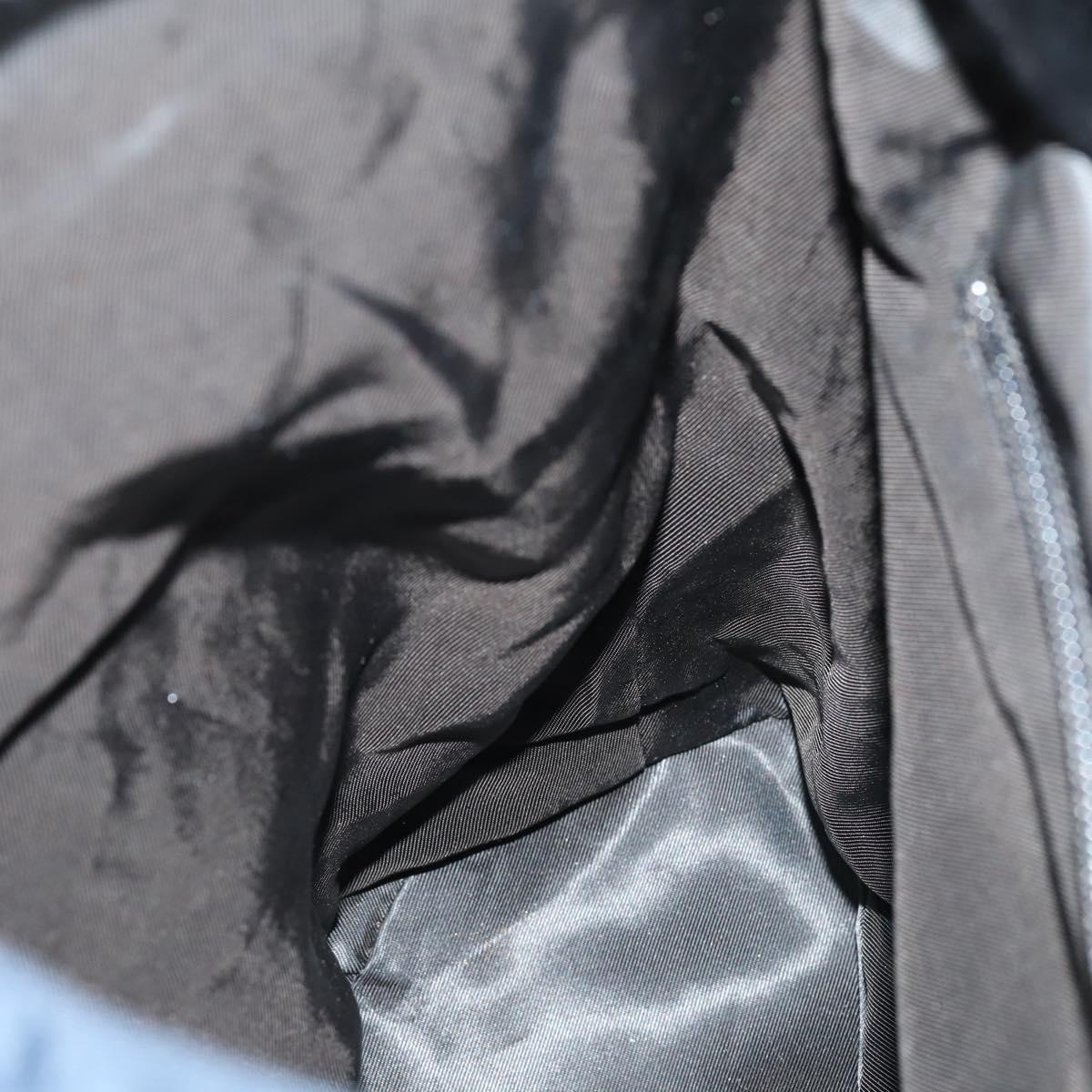 CELINE Circle Backpack Nylon Navy Gold Auth bs30214