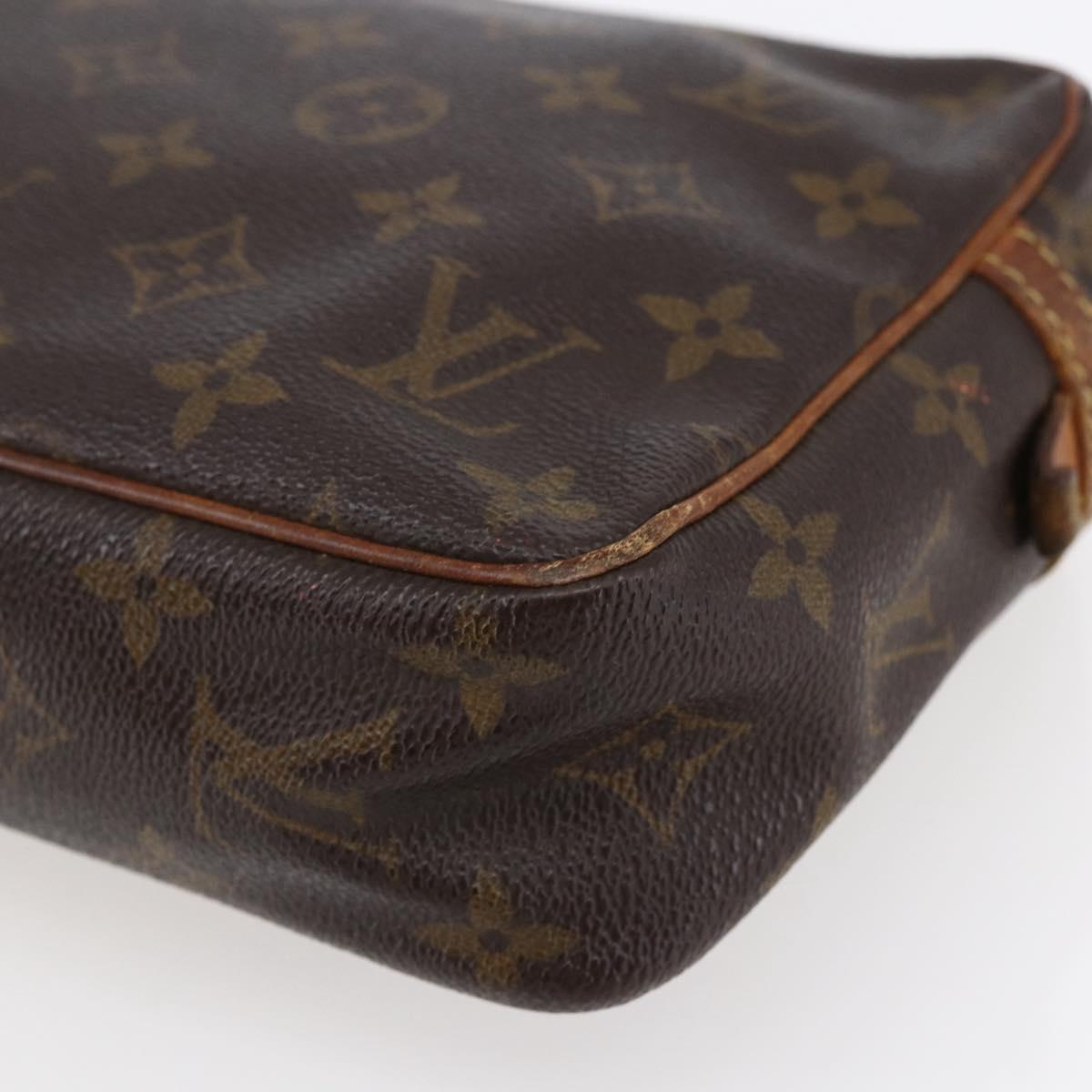LOUIS VUITTON Monogram Compiegne 23 Clutch Bag M51847 LV Auth bs30217