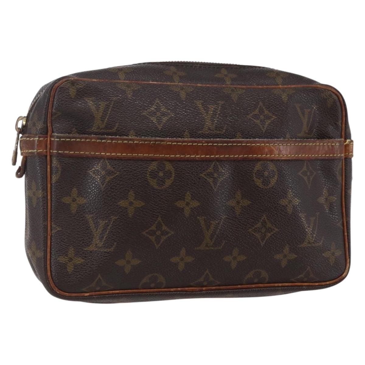 LOUIS VUITTON Monogram Compiegne 23 Clutch Bag M51847 LV Auth bs30217