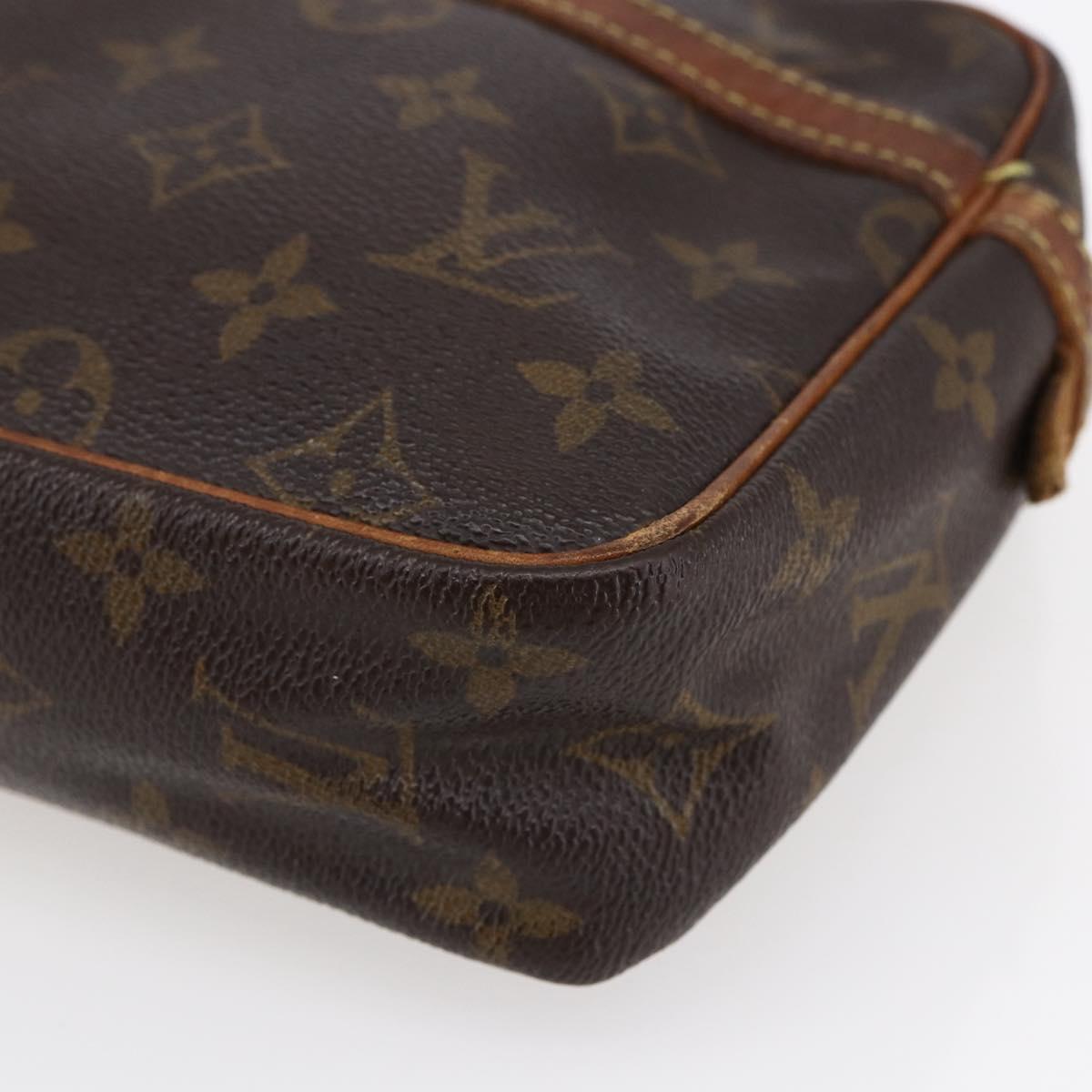LOUIS VUITTON Monogram Compiegne 23 Clutch Bag M51847 LV Auth bs30217
