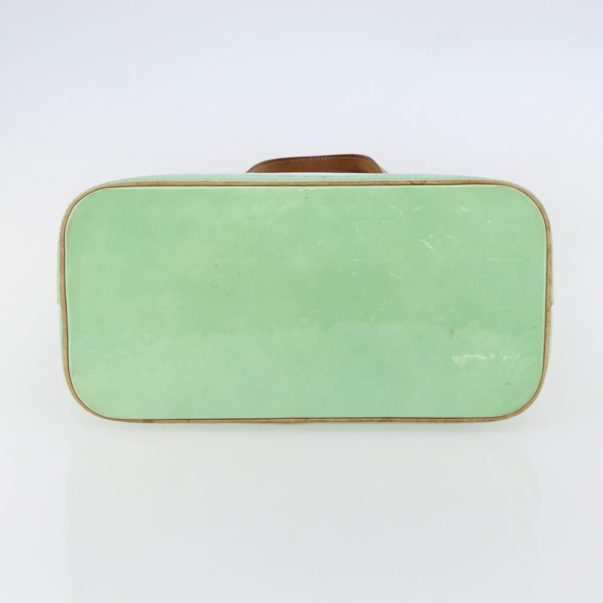 LOUIS VUITTON Monogram Vernis Houston Hand Bag Peppermint M91303 LV Auth bs30229