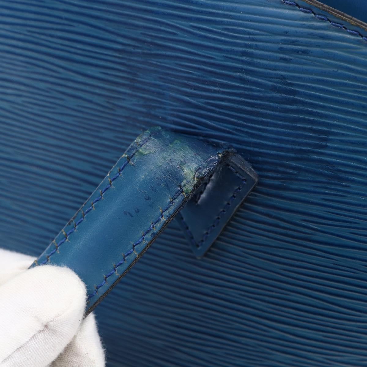 LOUIS VUITTON Epi Saint Jacques Shopping Shoulder Bag Blue M52275 Auth bs30232