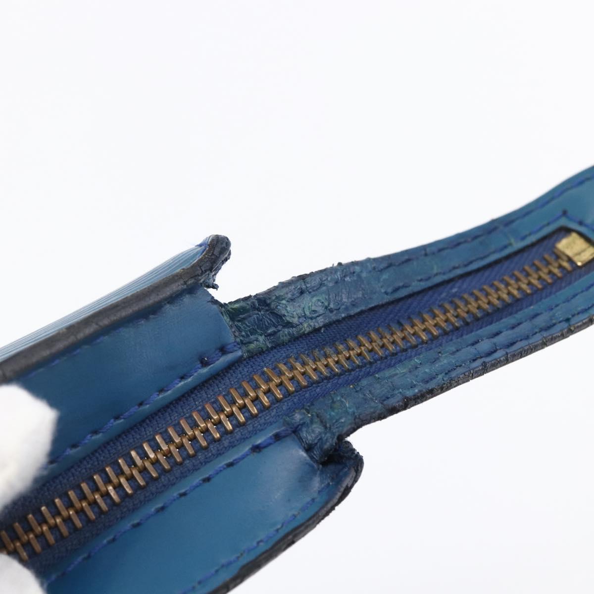 LOUIS VUITTON Epi Saint Jacques Shopping Shoulder Bag Blue M52275 Auth bs30232