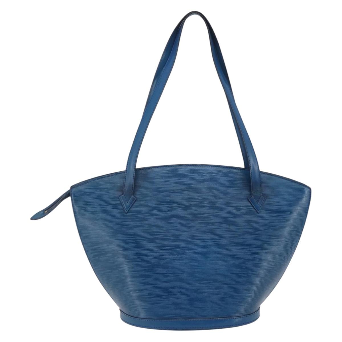 LOUIS VUITTON Epi Saint Jacques Shopping Shoulder Bag Blue M52275 Auth bs30232