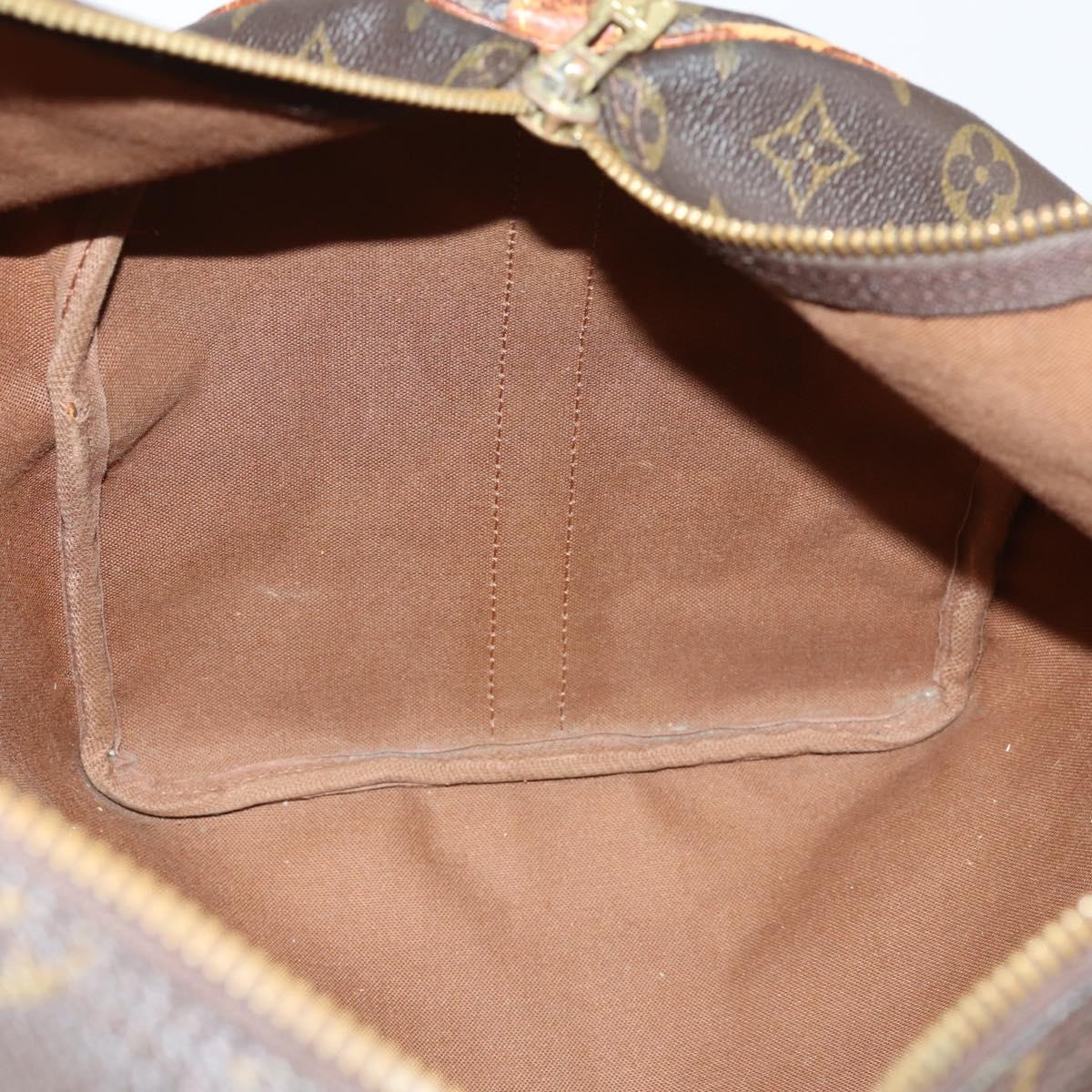 LOUIS VUITTON Monogram Keepall Bandouliere 55 Boston Bag M41414 LV Auth bs30234