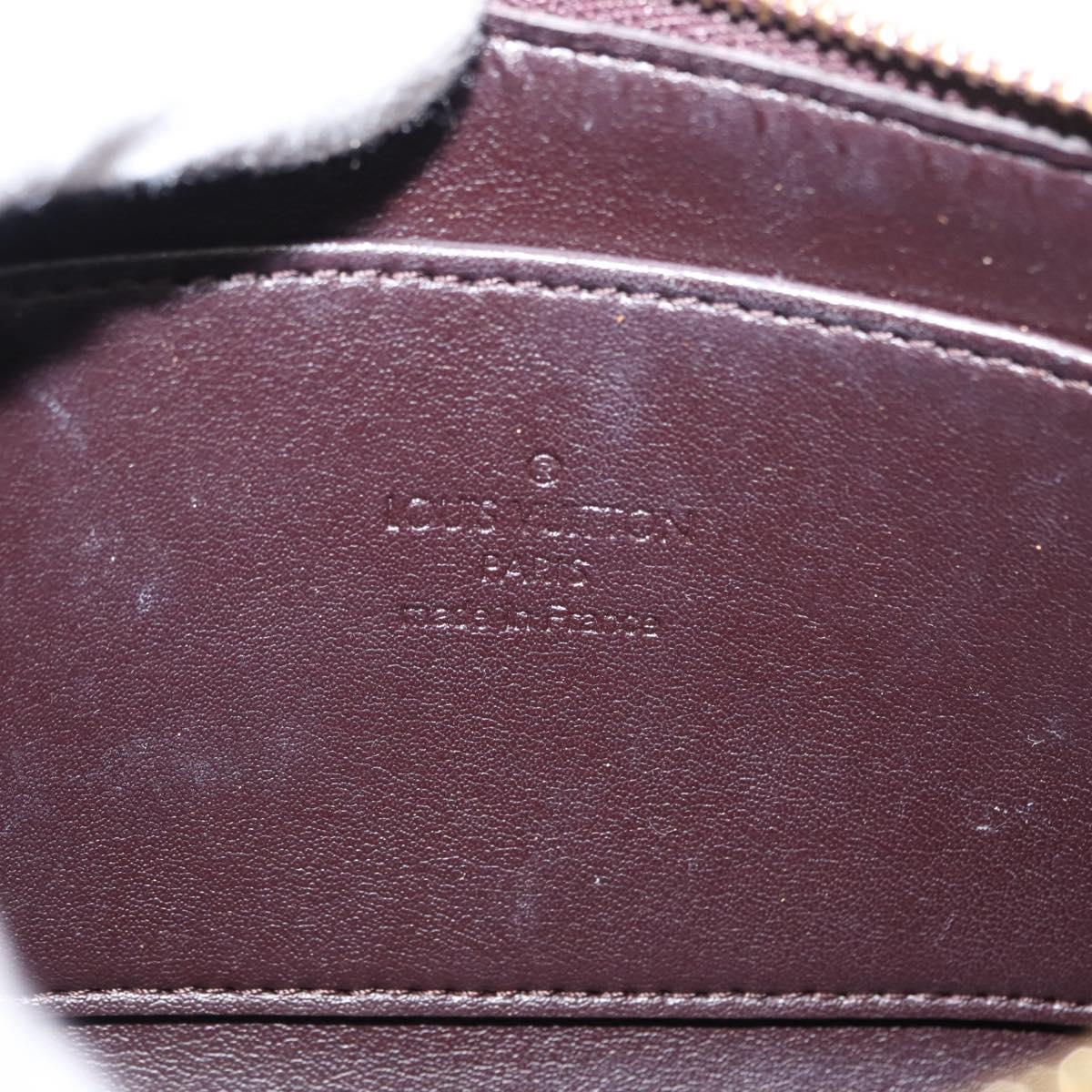 LOUIS VUITTON Monogram Vernis Trousse Pouch Amarante M93565 LV Auth bs30248