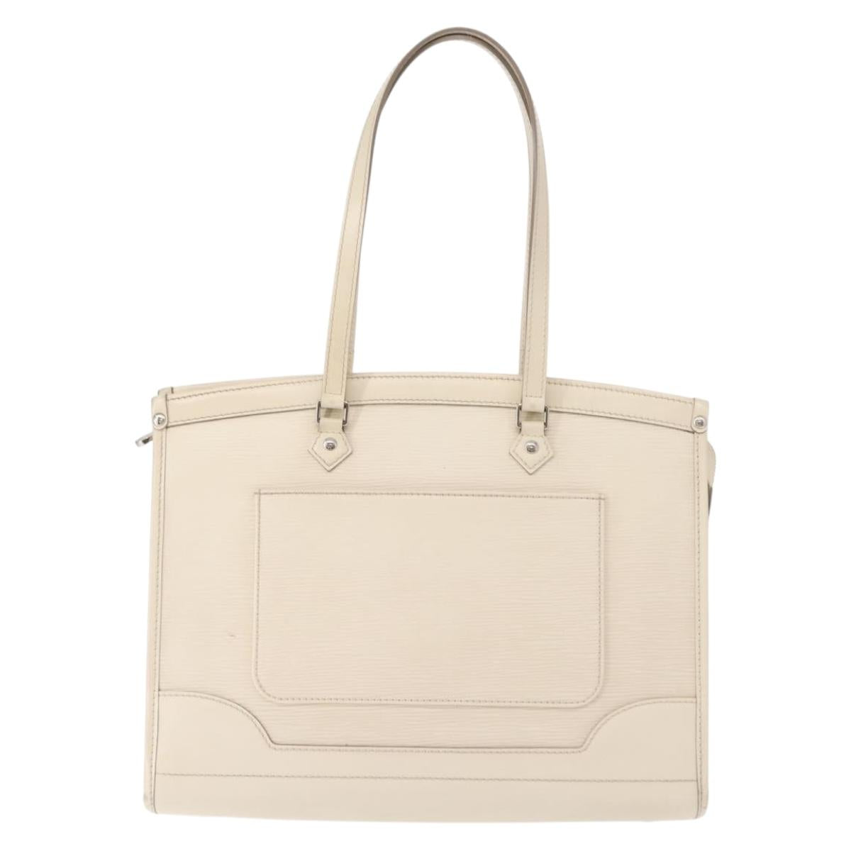 LOUIS VUITTON Epi Madeleine GM Hand Bag White M5934J LV Auth bs30249