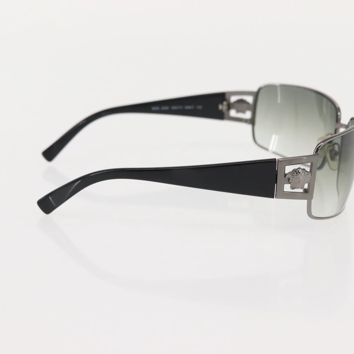 VERSACE Medusa Sunglasses Plastic Black Auth bs30255
