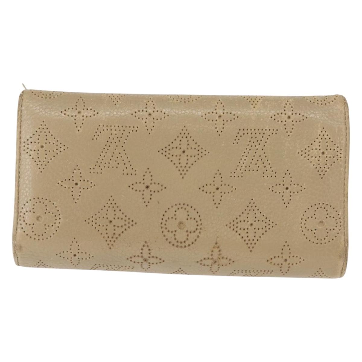 LOUIS VUITTON Mahina Portefeuille Amelia Long Wallet Lilac M58132 Auth bs30256