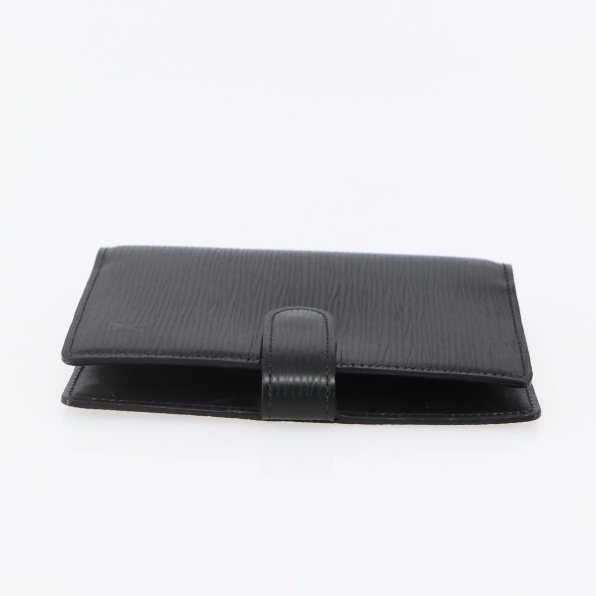 LOUIS VUITTON Epi Agenda PM Day Planner Cover Black R20092 LV Auth bs30258