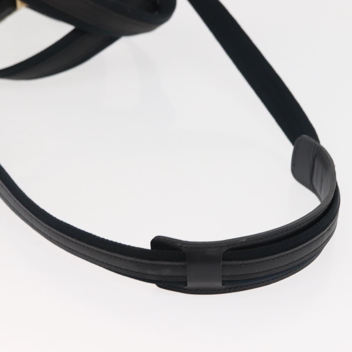 LOUIS VUITTON Monogram Mini Josephine GM Hand Bag Navy M92211 LV Auth bs30259