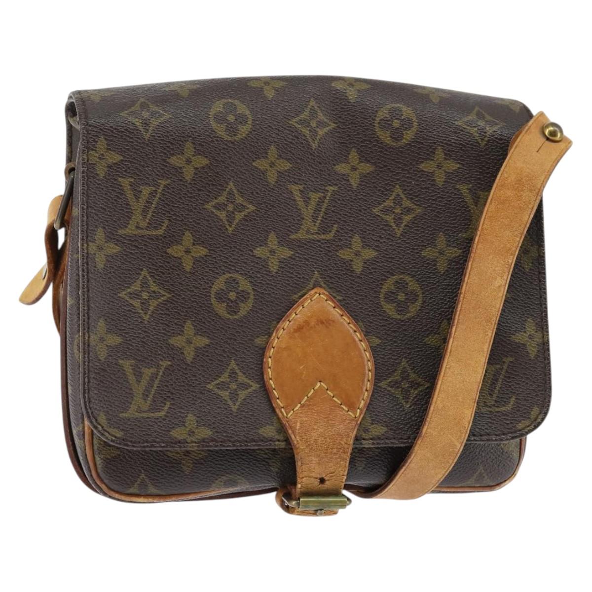LOUIS VUITTON Monogram Cartouchiere MM Shoulder Bag M51253 LV Auth bs30263