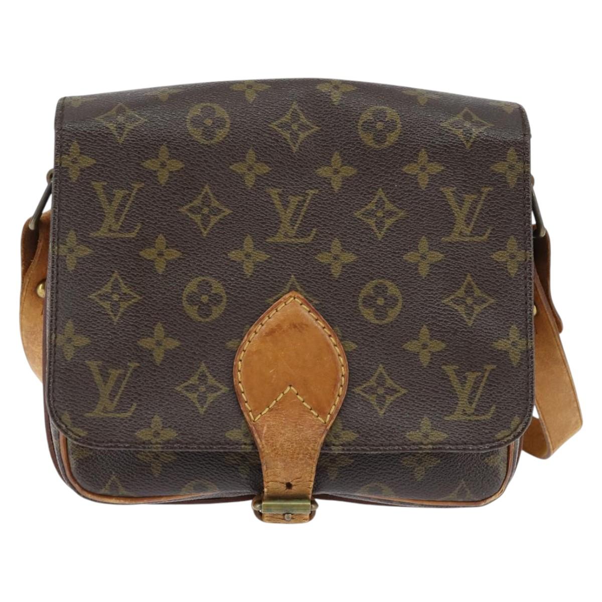 LOUIS VUITTON Monogram Cartouchiere MM Shoulder Bag M51253 LV Auth bs30263