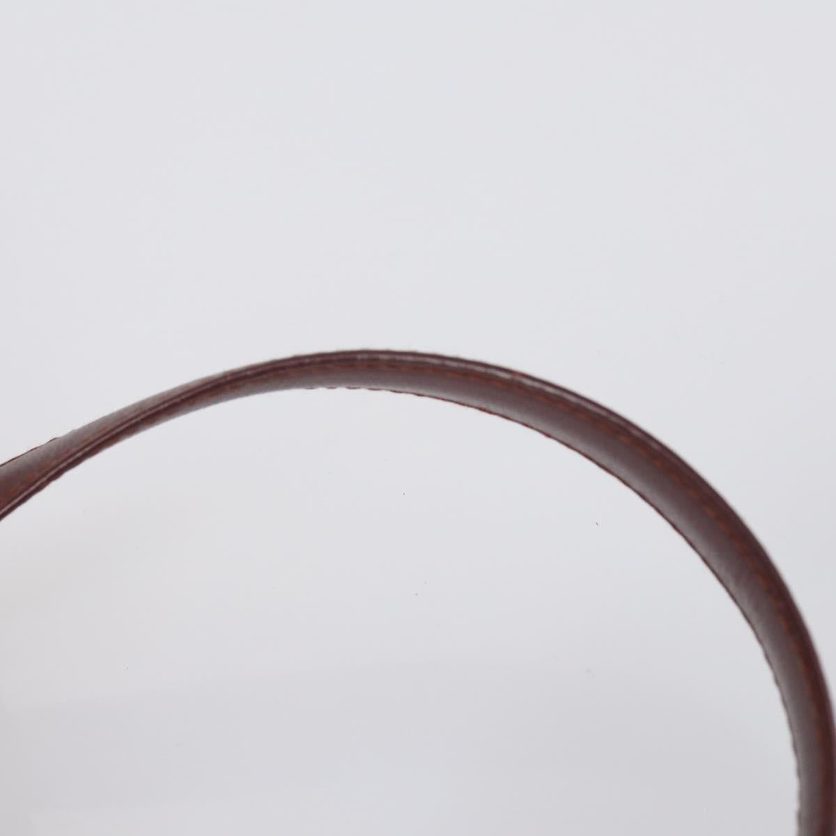 CARTIER Must Line Shoulder Bag Leather 2Set Bordeaux Auth bs30274