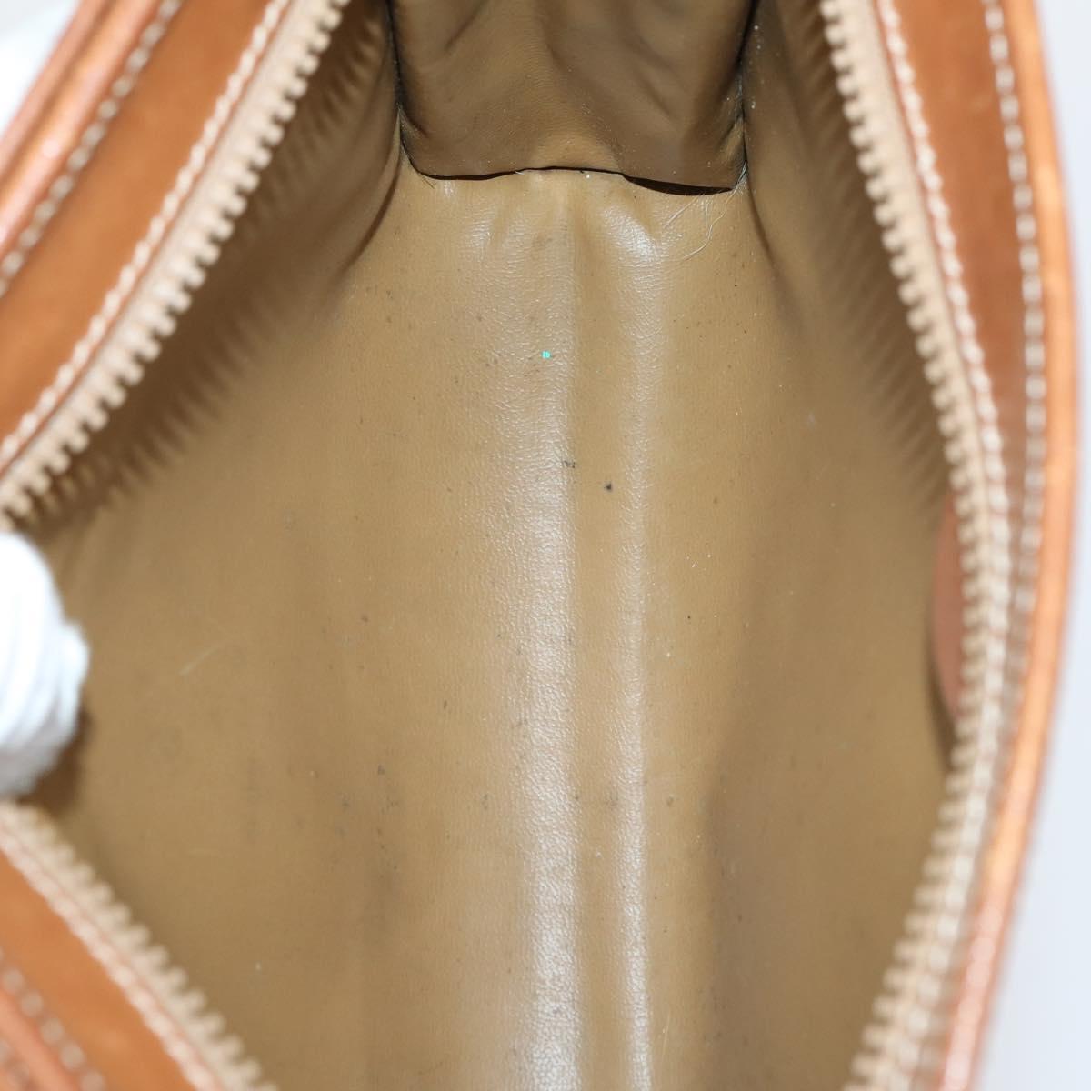 CELINE Shoulder Bag PVC Leather 5Set Black Brown Auth bs30279