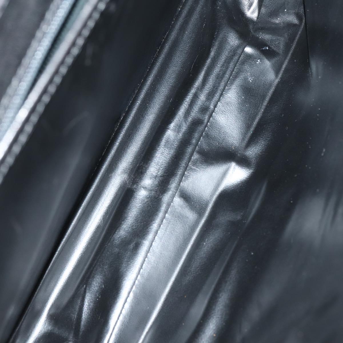 BALLY Hand Bag Leather 3Set Black Ivory Auth bs30280