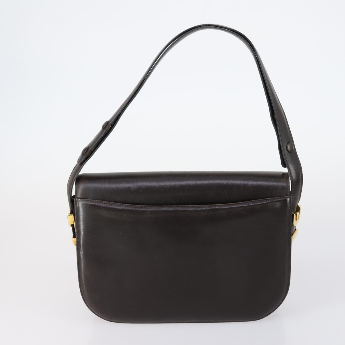 BALLY Shoulder Bag Leather Nylon PVC 4Set Black Brown Auth bs30281