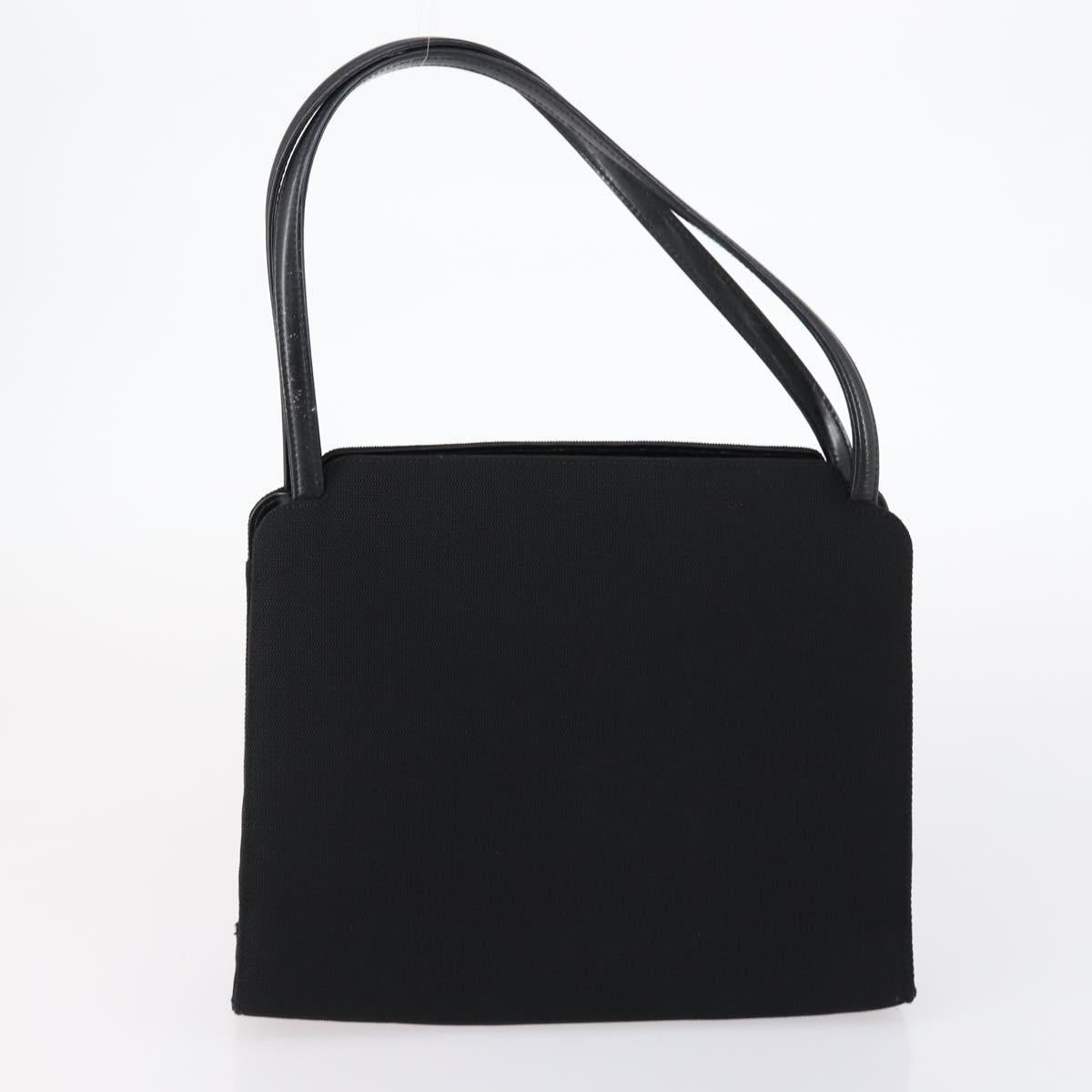 GUCCI Tote Bag Suede Canvas Nylon 4Set Black Ivory Auth bs30282