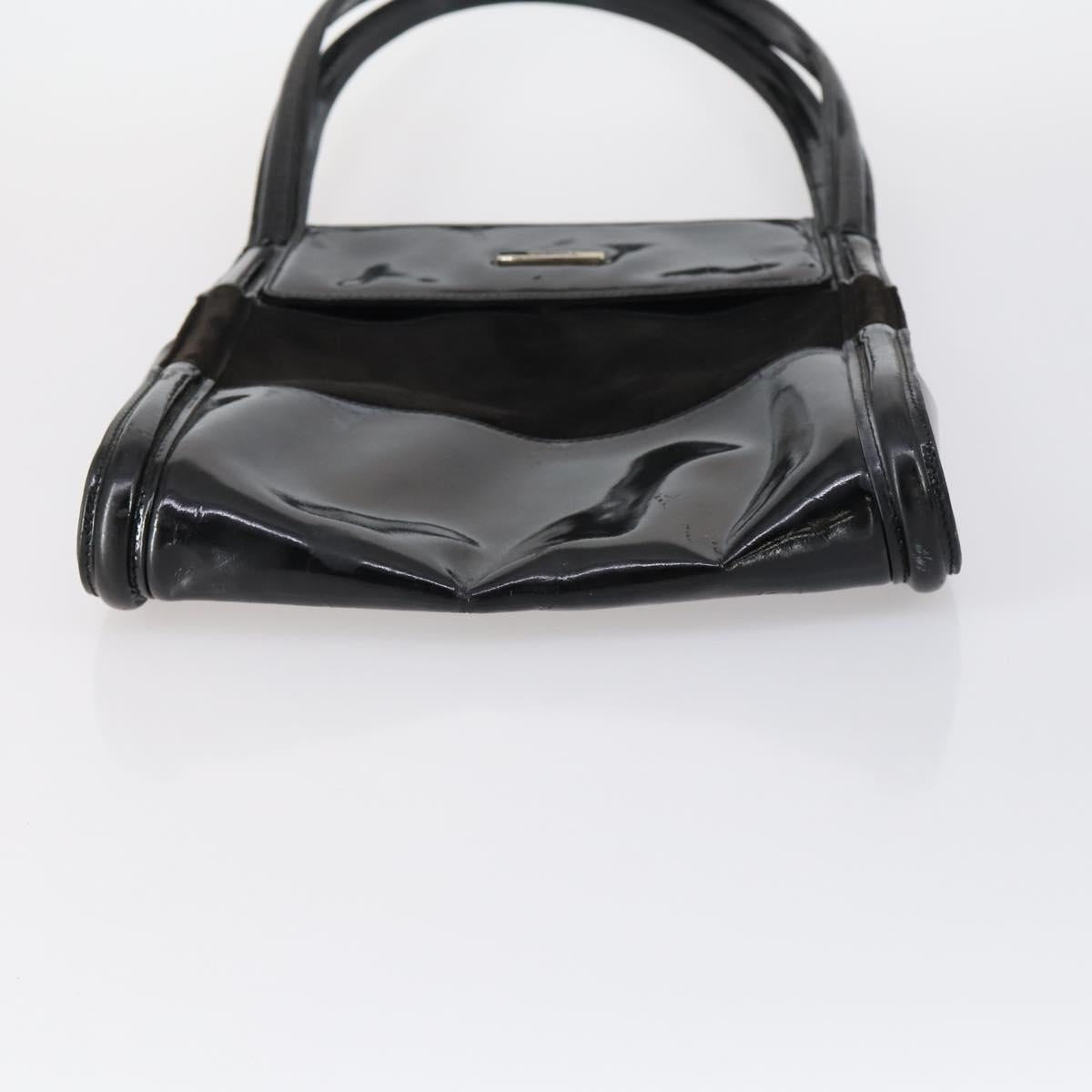 GUCCI Tote Bag Suede Canvas Nylon 4Set Black Ivory Auth bs30282