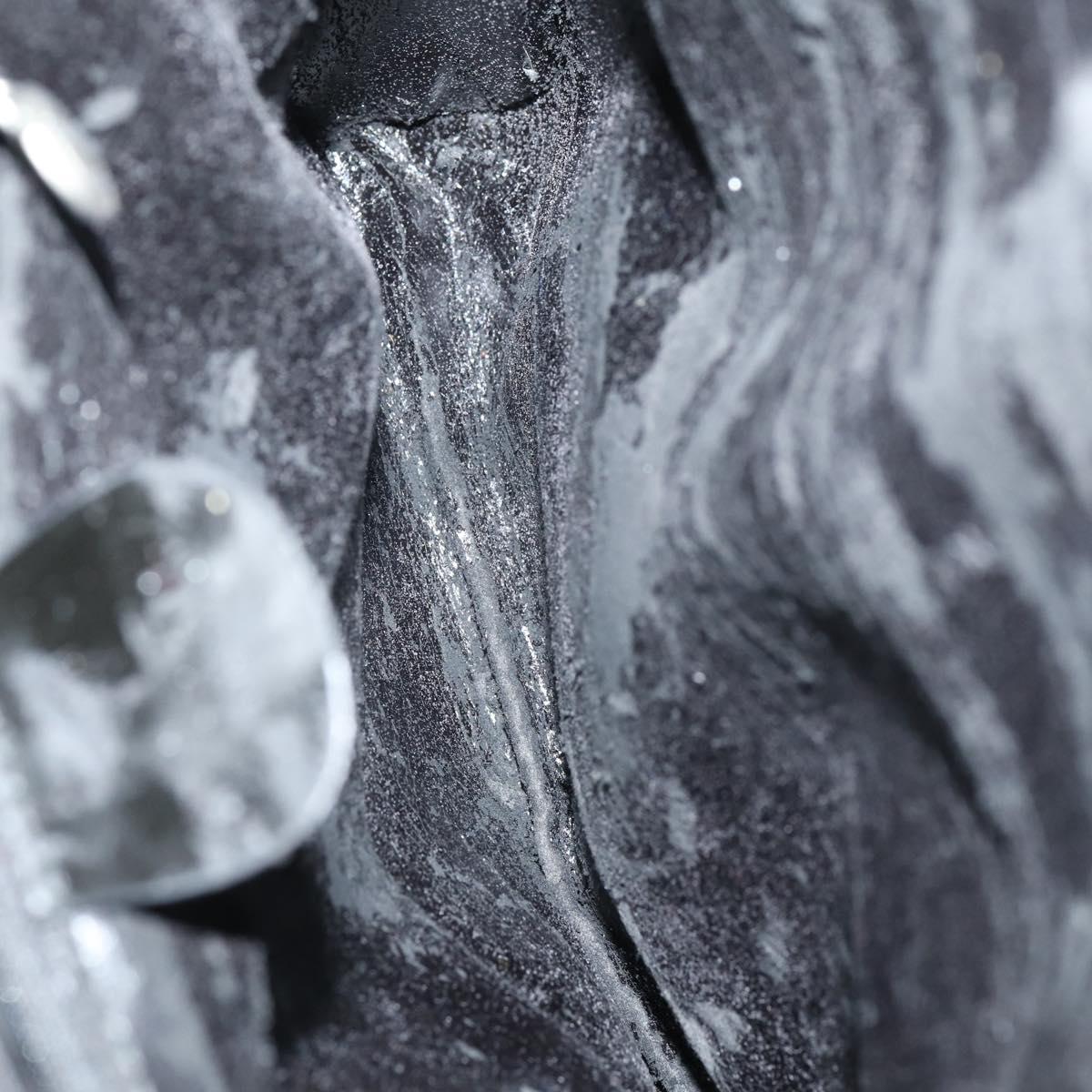 GUCCI Tote Bag Suede Canvas Nylon 4Set Black Ivory Auth bs30282