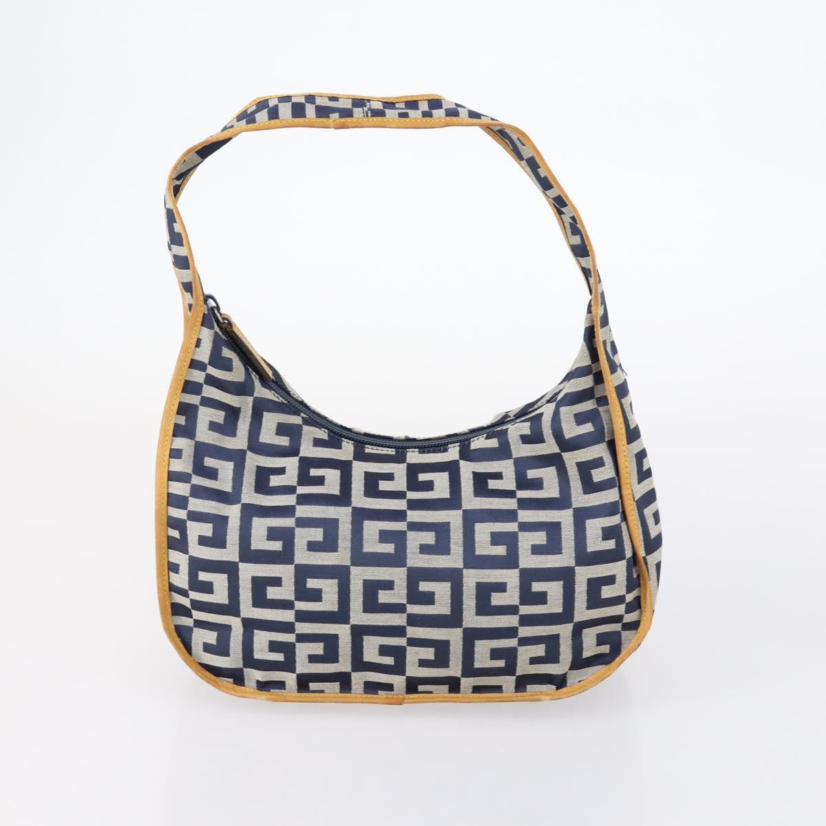 GIVENCHY Shoulder Bag Nylon 4Set Black Navy beige Auth bs30283