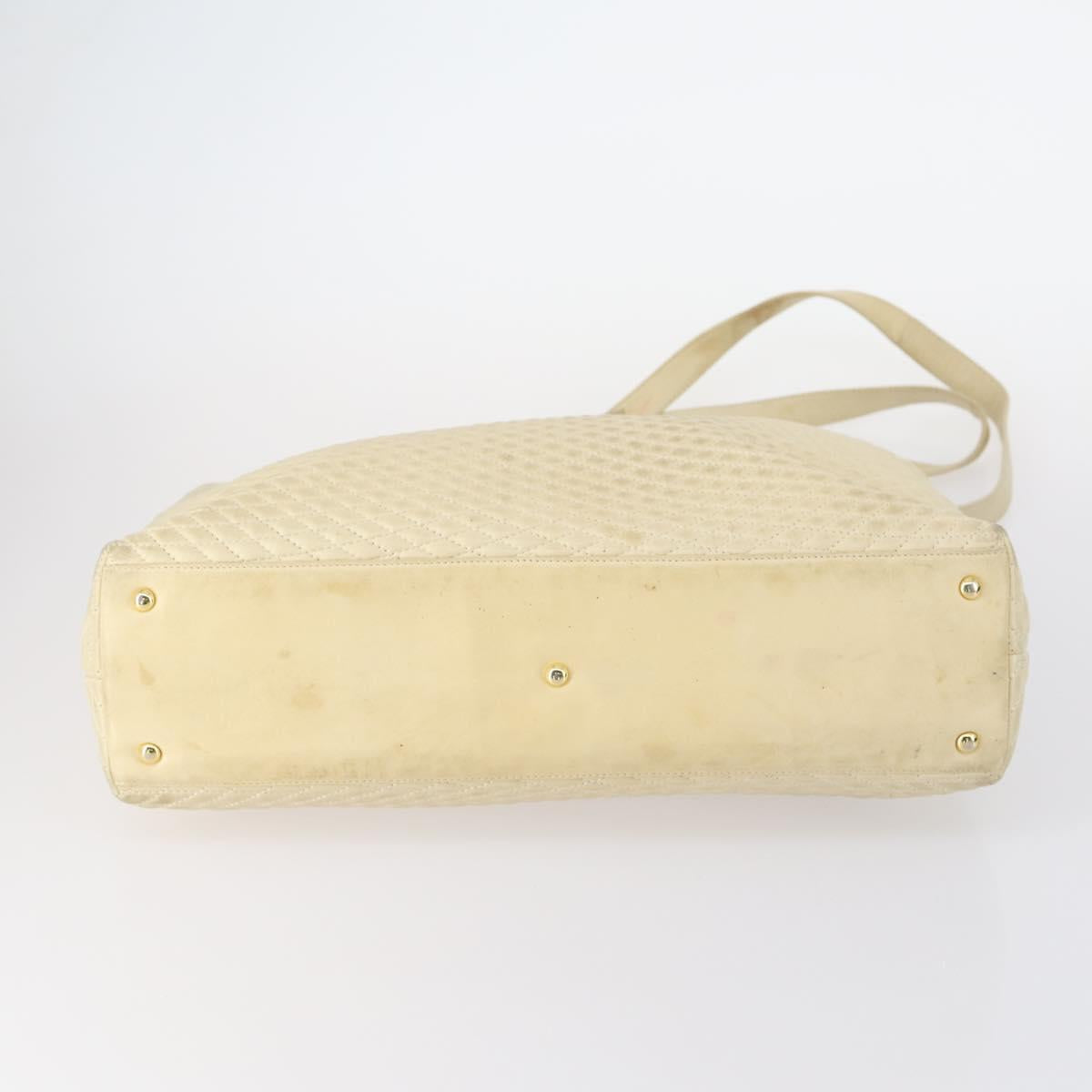 BALLY Tote Bag Leather Canvas Nylon 4Set Black Ivory Navy Auth bs30284