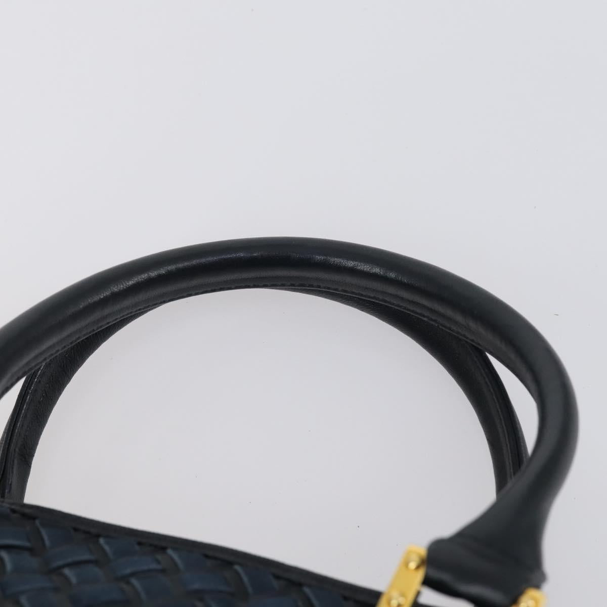 BALLY Tote Bag Leather Canvas Nylon 4Set Black Ivory Navy Auth bs30284