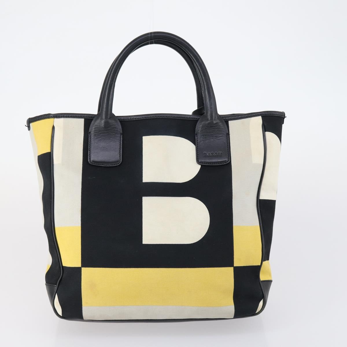 BALLY Tote Bag Leather Canvas Nylon 4Set Black Ivory Navy Auth bs30284